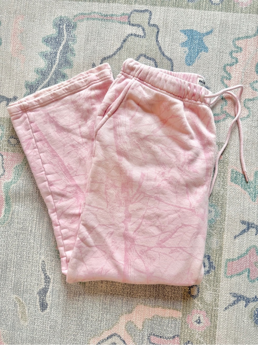 Pink Camo Dairy Boy Sweatpants M
